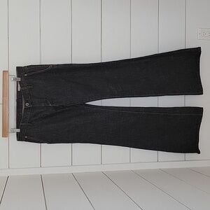 NWT CHIP-PEPPER 30" darkest wash blue denim flare jeans